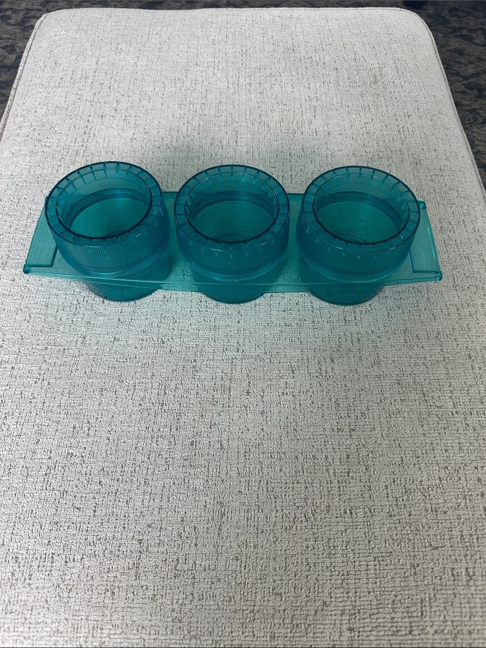 Vintage Tupperware Tuppercraft Trio Sprout Planter Set - 1970s Turquoise